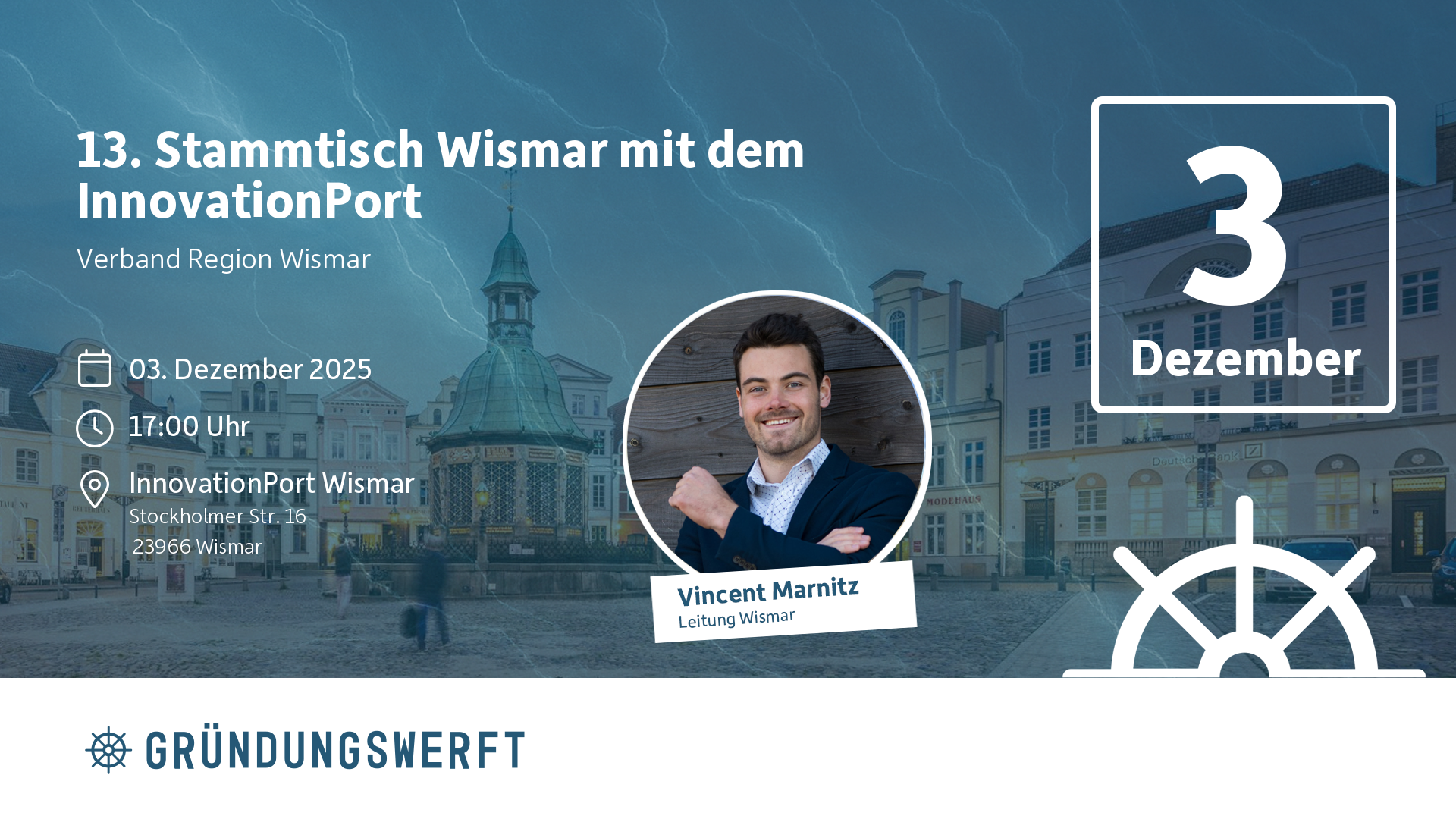 13. Stammtisch Wismar mit dem InnovationPort Bild